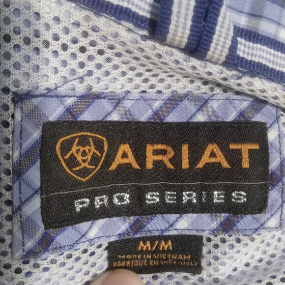Ariat Men's Pro Series Button Down SS Shirt Size M 10015046 - Picture 5 of 11